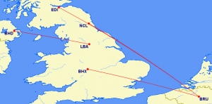 British European CRJ Routes